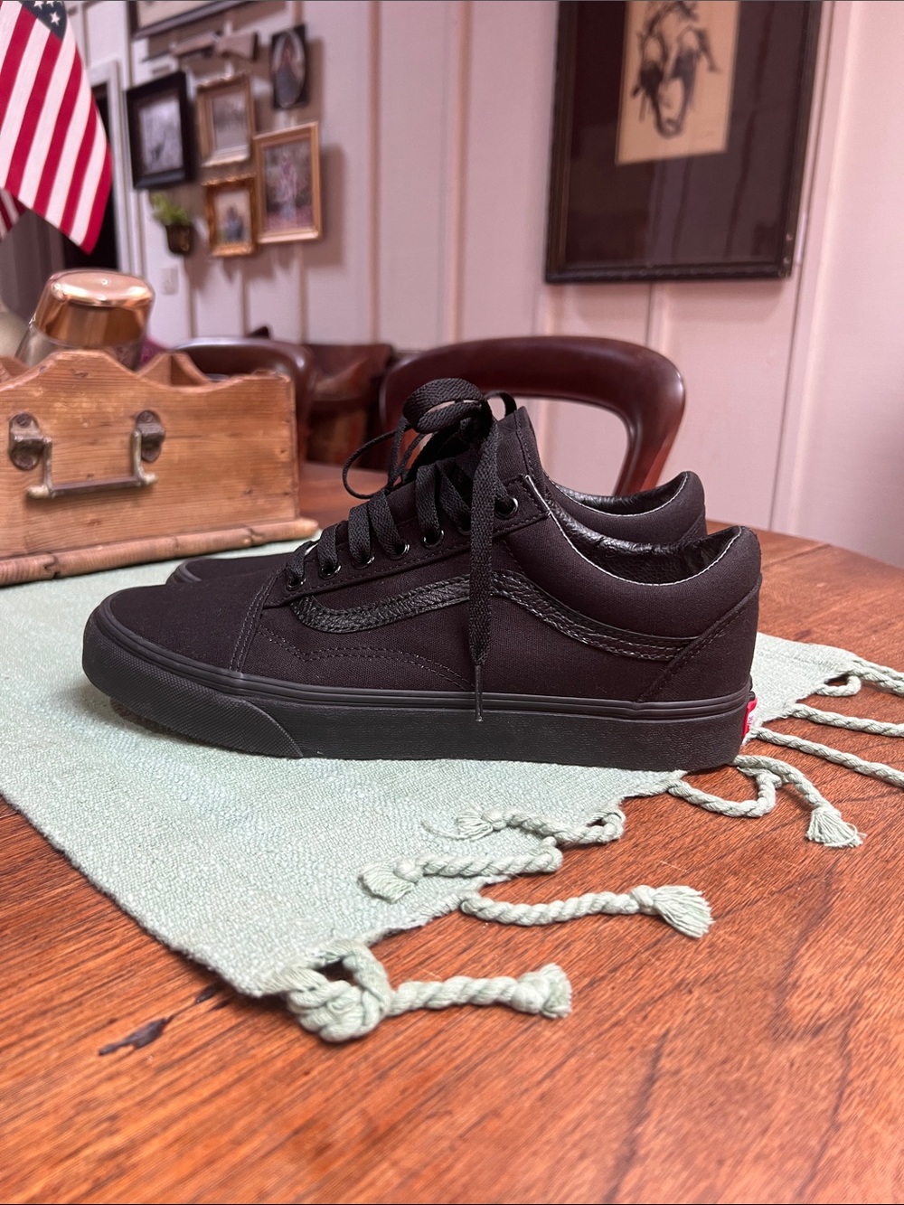 Vans Black Old Skool Wide Sneakers